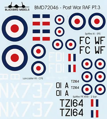 Post War RAF Pt:3 1/72nd Scale Decals • £7.50