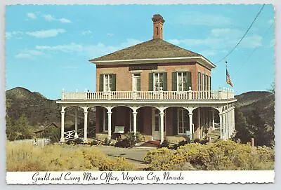 Virginia City Nevada~Gould & Curry Mine Office~Continental Postcard • $2.70