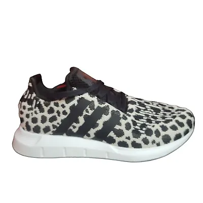 Adidas Originals Swift Run Shoes Women’s 8.5 Gray Leopard Print Running BD7962 • $55.17