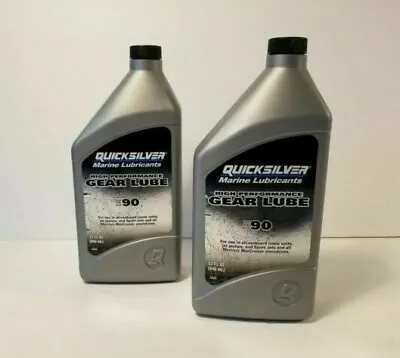 Mercury High Performance Gear Lube 2 Pack Oil Lower Unit SAE 90 92-858064Q01 • $35.98