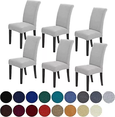 Large Size Stretch Dining Chair Covers Seat Chair Covers Removable Slip Covers • £3.52