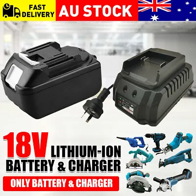 18V Lithium-Ion Li-Ion Battery & Charger Kit Replace For Power Cordless Tool • $42.98