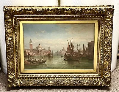Original Antique Oil Painting Of Venice By English Artist Alfred Pollentine • $2350