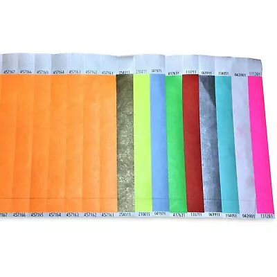 £3.88 • Buy 100 Plain Tyvek Wristbands 25mm Wide - For Events, Parties, Security & Festivals