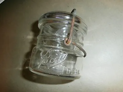 Vintage Ideal Ball Half Pint Canning Glass Jar • $19.99