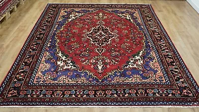 Large Traditional Vintage Medallion Handmade Wool Rug 307 X 209 Cm • £495