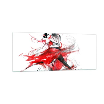Glass Print 100x40cm Wall Art Picture Dance Action Activity Adult Medium Artwork • £78.59