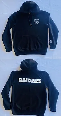 H&M Las Vegas Oakland Raiders Logo NFL Black Hooded Jumper Hoodie Size Small • $39.94
