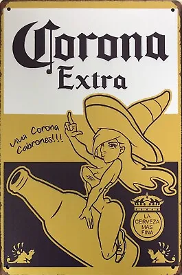 Corona Beer Rustic Garage Rustic Metal Tin Signs Man Cave Shed & Bar Sign • $9.99