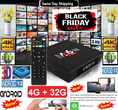 M96 Arabic TV Box Android 12 4G/32G افضل جهاز قنوات عربية فى امريكا عامين • $129.99