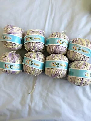 8x50g Of`ice`yarns  Silky Variagated Tape Dk Yarn • £12