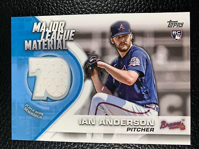 2021 Topps Update Major League Material Ian Anderson RC Atlanta Braves • $1.50