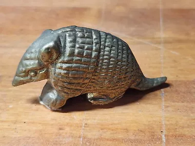 Vintage Brass Armadillo Figure Figurine Paperweight Small  • $16.99