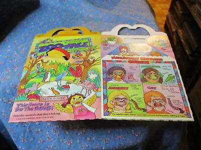 B. (1096) McDonald's Happy Meal Box Zoo-Face Lion House Halloween Costume Corner • $12.99