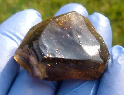 Libyan Desert Glass Meteorite Tektite Impact Specimen(  130 Crt) Dark Blue Lines • £42.43