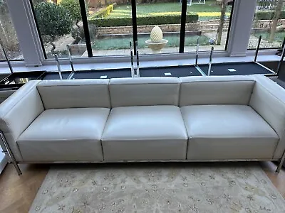 Genuine Le Corbusier Grand Comfort - 3 Seater Sofa In Original Pelle Leather • £4000