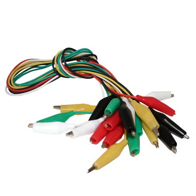 $7.49 • Buy CompStudio 10Pcs 50cm Alligator Crocodile Clip Jumper Probe Lead Test Wire Small