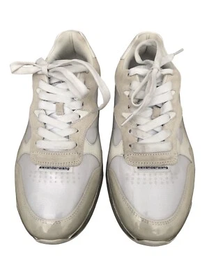 $250 • Buy ALEXANDER WANG Women’s White Chunky Stadium Runners Size 37 EUC
