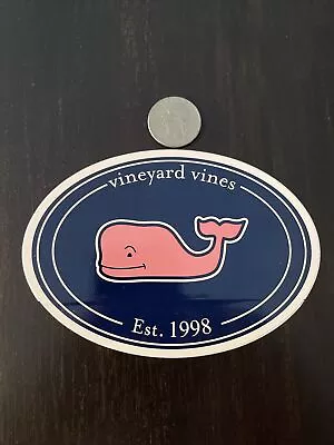 New Vineyard Vines Eat. 1998 Oval Whale Sticker Stanley Yeti Decal • $2.99