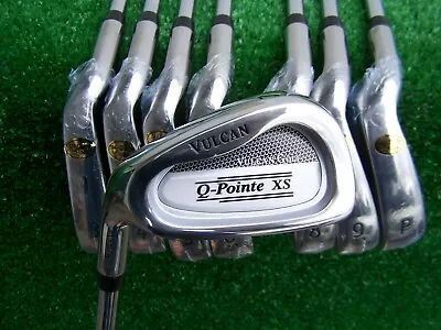 Vulcan Golf Q-Pointe XS Iron Set 3-PW Steel Stiff Shaft Irons LEFT HAND NEW LH • $299.99