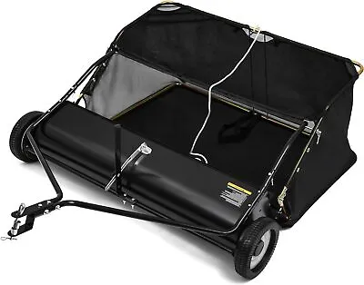 48  Tow Behind Lawn Sweeper Leaf Collector Sweeper For Lawn Grass Sweeper Hopper • $233.99