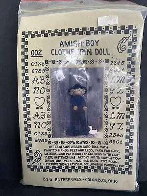 Vintage Amish Boy Clothespin Doll Kit New In Package • $17.10