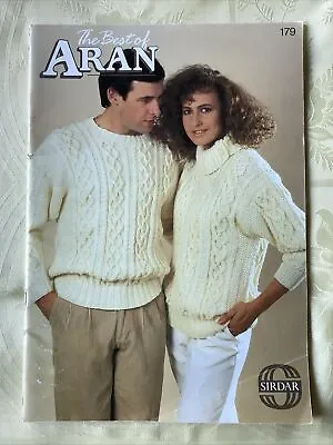 Sirdar Knitting Pattern Book 179 The Best Of Aran 12 Family Designs. • £7