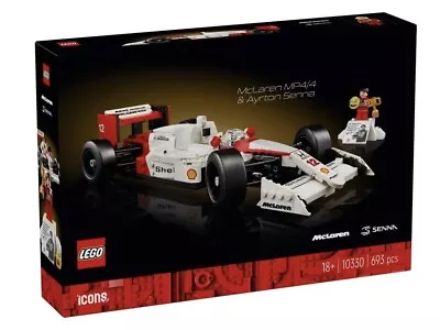 LEGO ICONS 10330 McLaren MP4/4 Ayrton Senna Brand New Fast Shipping • $100