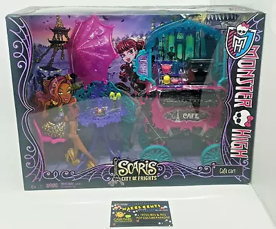 Monster High Scaris City Of Lights Cafe Cart Playset - BRAND NEW -  NICE! • $49.98