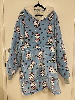 OODIE Blue Hooded Unicorn Age 14+ Adult Size Genuine C49 • $50