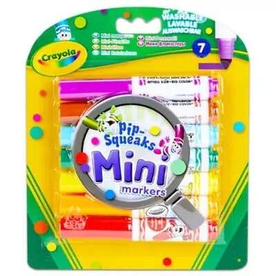 Crayola 7 Pip-Squeaks Mini Washable Markers Felt Tip Pens • £4.49