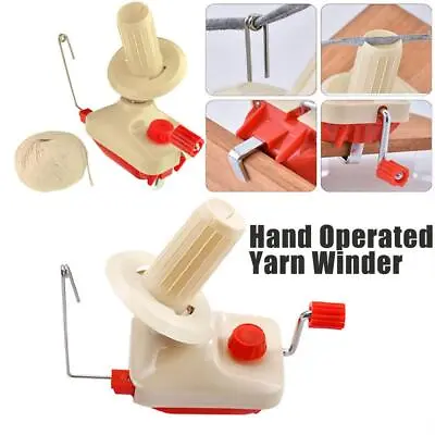 £9.86 • Buy Hand Operated Yarn Winder Fiber Wool Manual Handheld Winder Machine String 7W3Q