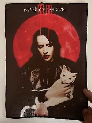 Marilyn Manson Large Back Patch: New Digital Print 11” By 14” • $19