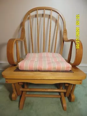 Glider Rocking Chair Oak Best Chairs Inc. Baby Nursery Furniture Rocker • $47