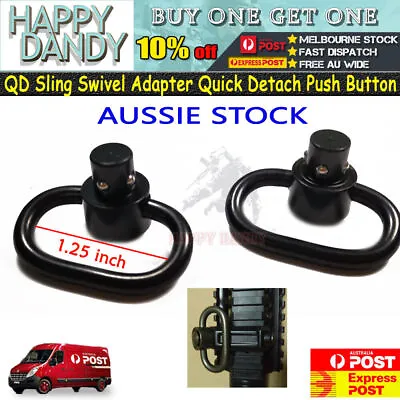 QD Mount Sling Swivel Adapter Quick Release Detach Buckle Heavy Duty Attachment • $9.94
