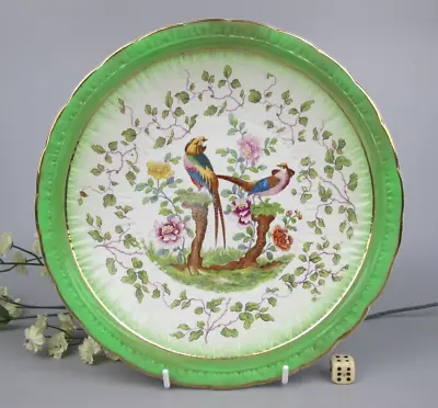 Royal Bonn Franz Anton Mehlem Cabinet Plate. 19THC Antique. Exotic Birds 9.5  • £19.99