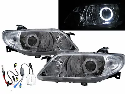 Protege BJ MK8 01-03 Guide LED Halo Projector HID Headlight Chrome For MAZDA LHD • $533.27