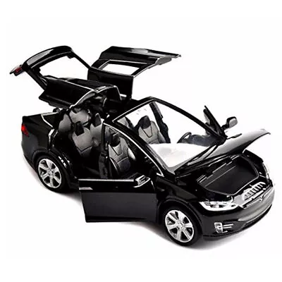 1:32 Tesla Model X Metal Diecast Toy W/ Sound & Light Model Car Collection Gift • $19.85