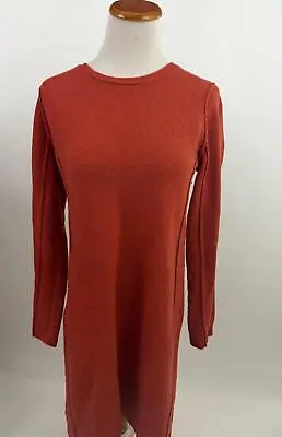 J. JILL Orange CASHMERE BLEND Sweater Dress Women's M • $30