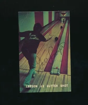 1972 PBA Bowling Signed Auto Gus Lampo Autograph Lesson Card #2 * Swsw6 • $20.52