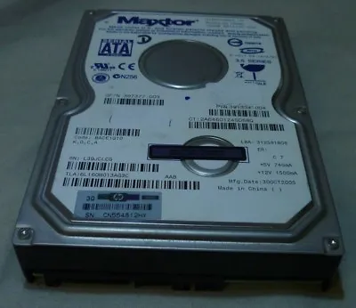 160GB Maxtor DiamondMax10 6L160M0 397377-003 6L160M013AG3C 3.5  SATA Hard Drive • £13.49