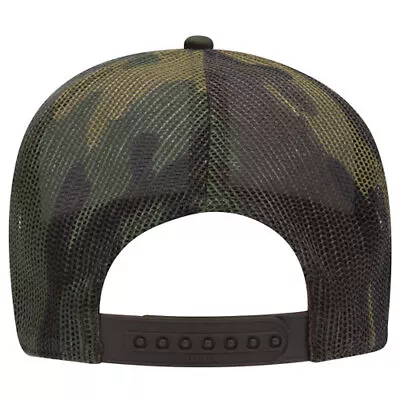 OTTO CAP Camouflage 5 Panel Mid Crown Mesh Back Trucker Hat 47-049 • $8.99