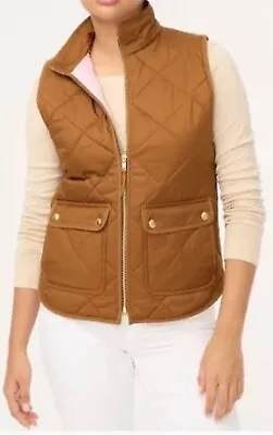 J. CREW Women’s Quilted Puffer Vest - Pecan (Size: Small) • $25