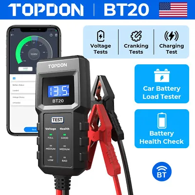 12V Car Battery Tester 100-2000CCA Battery Analyzer Mechanics Car Truck Repair • $18.99