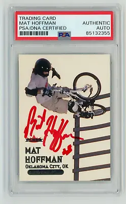 MAT HOFFMAN Signed 2000 Fleer Card #72 - Freestyle BMX Bike Rider - X Games -PSA • $129.99