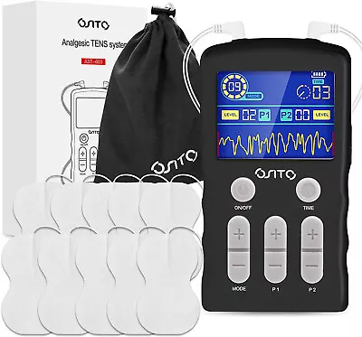 TENS EMS Machine Electronic Pulse Body Massager Muscle Stimulator Pain Relief AU • $45.99
