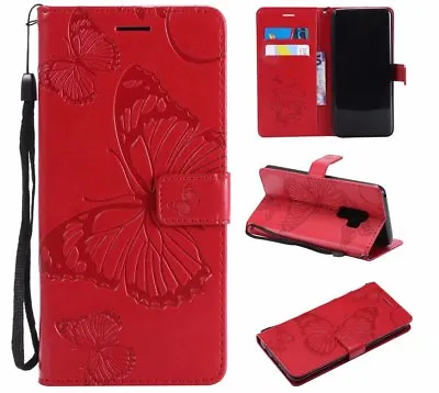 Magnetic Embossed Leather Flip Strap Stand Case Wallet Cover For LG Oppo Xiaomi • $12.52