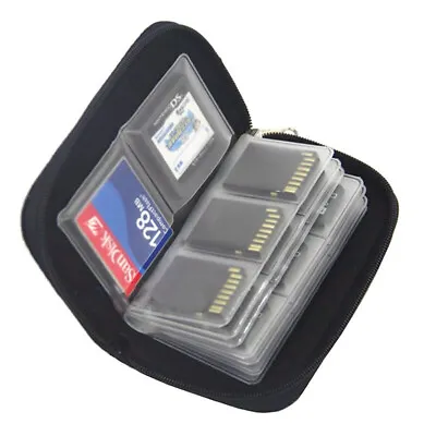 Memory Card Storage Bag Carrying Case Holder Wallet 22 Slots For CF/SD/Micro SD/ • $6.99