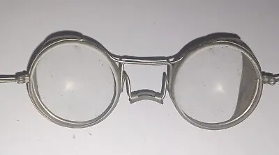 Vintage Aviator Or Motorcycle Goggles With Folding Mesh Sides • $59.95