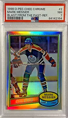 1998 O-Pee-Chee Chrome MARK MESSIER Blast From The Past Refractor PSA 7 • $129.99